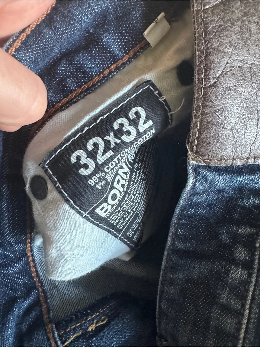 Express Men's Straight-Leg Jeans in Dark Blue